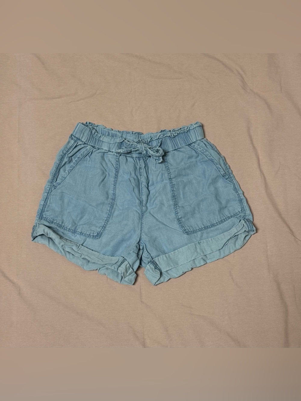 Aerie Light Blue Drawstring Pull-On Shorts Women’s XS